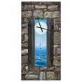 thumbnail image 2 of DesignArt Window Open To Sailing Boat Large Wall Clock, 2 of 3