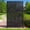 Black, variant on TopComfy Privacy Screen Outdoor 72" Hx47 W Freestanding Privacy Panel with Stand, HDPE Decorative Privacy Fence with Sandblasting Louver Pattern, Black