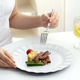 thumbnail image 4 of shyuyusa 5pcs Round Flat Tableware Plate, Unbreakable Kitchen Serving Dish, 4 of 6