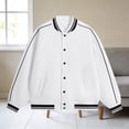 thumbnail image 4 of WIZUTIZ Women's Casual Fashion Baseball Jacket Pocket Long Sleeve Cotton Blend Fall Casual, 4 of 4