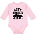 thumbnail image 3 of Inktastic Dads Lil Racing Buddy Boys or Girls Long Sleeve Baby Bodysuit, 3 of 5