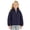 Black, variant on Uobin Girls -Lined Hooded Parka Jacket, Mid-Length Winter Coat with Zip Pockets for Kids Outdoor