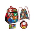 thumbnail image 7 of Super Mario Unisex Padded Shoulder Straps Backpack Water Bottle Pencil Case Lunch Box, Multicolor, 7 of 7