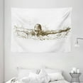 thumbnail image 1 of Olympics Decorations Tapestry, Swimmer Swimming Butterfly Competition Sport Sketch Artistic Image, Wall Hanging for Bedroom Living Room Dorm Decor, 80W X 60L Inches, Black White, by Ambesonne, 1 of 2