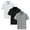 Gray, variant on dazeni 3 Pack Boys Golf Shirts Summer School Uniform for Boys Short Sleeve Henley Shirts with Collared Soft Cotton Athletic Tops Solid Gray
