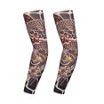 thumbnail image 1 of Manga de tatuaje Mangas de brazo de refrigeración para hombres Guantes largos sin dedos Antideslizante Protección solar Mangas de brazo con tatuaje oso de fresa  vestir, 1 of 6