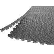 CAP Barbell Mold and Mildew Resistant Foam Puzzle Mat, 6-Piece, Gray, 74" x 50" x 3/4"