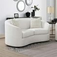 thumbnail image 6 of Pemberley Row Boucle Latte Loveseat Rectangular Stationary 65.5" x 40" x 33" Unassembled, 6 of 13