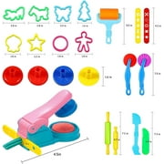 22 Pcs Play Dough Tools Kit, Playdough Pack Sets for Kids Ages 3-4, Birthday Party Favors, Toys for Girls 3 4 5 6 Years