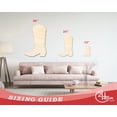 thumbnail image 3 of Unfinished Wood Cowgirl Boot Shape - Craft - up to 46" DIY 10" / 1/2", 3 of 3