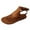 Brown, variant on KBODIU Women's Open Toe Buckle Ankle Strap Flatform Casual Sandals Flat Bottom Roman Flip Flops Casual Women's Sandals