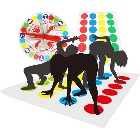 Jinsinto Twisting Games, Twisting Game for Kids & Adults, Balance Floor Game Pad, Floor Game with Play Mat, Team Game, Family Game, Fun Game for Kids Birthday Party Game for Families
