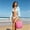 X, variant on Large Capacity Straw Tote Handbag, Round Rattan Ring Handle Woven Beach Bag for Summer Vacation, Shopping, Outdoor Travel Daily Use Brown