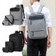 thumbnail image 1 of Xihbxyly Mochila de Viaje para Portátil, Equipaje de Mano de 16 Pulgadas, Diseño Espacioso con Múltiples Bolsillos, Puerto de Carga Usb, Bolso Bandolera y Monedero, Tela de Poliéster Resistente, Idea, 1 of 7