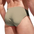 thumbnail image 2 of Mens Swim Briefs Bikini Quick Dry Underwear Drawstring Sport Swimsuit Breathable Beach Soft Thong Underwear Khaki S, 2 of 5