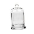 thumbnail image 2 of Menolana Cloche Glass Dome Candle Holder Glass Cloche Dome with Base Tabletop Display Case with Top Handle for Snack Nuts Fairy Lights clear, 2 of 8