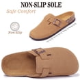 thumbnail image 2 of Northblanc Clogs for Women Soft Cork Footbed Suede Leather Mules Comfort Potato Shoes with Arch Support, 2 of 8