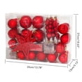 thumbnail image 4 of Bola de plástico galvanizada NikouMX 60 piezas adornos navideños, 4 of 8