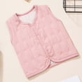 thumbnail image 2 of LYHao Insulated Warm Vest For Kids With Trim Detailing Cozy Layering Piece For Girls And Boys Toddler Sleeveless Jacket Girls Jacket Coat,Sizes 6-7 Years, 2 of 5