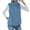 Sky Blue, variant on Women'S Turtle-Neck Sleeveless Warm Plush Vest with Zipper Autumn Winter Vest Jacket with Pockets Khaki S