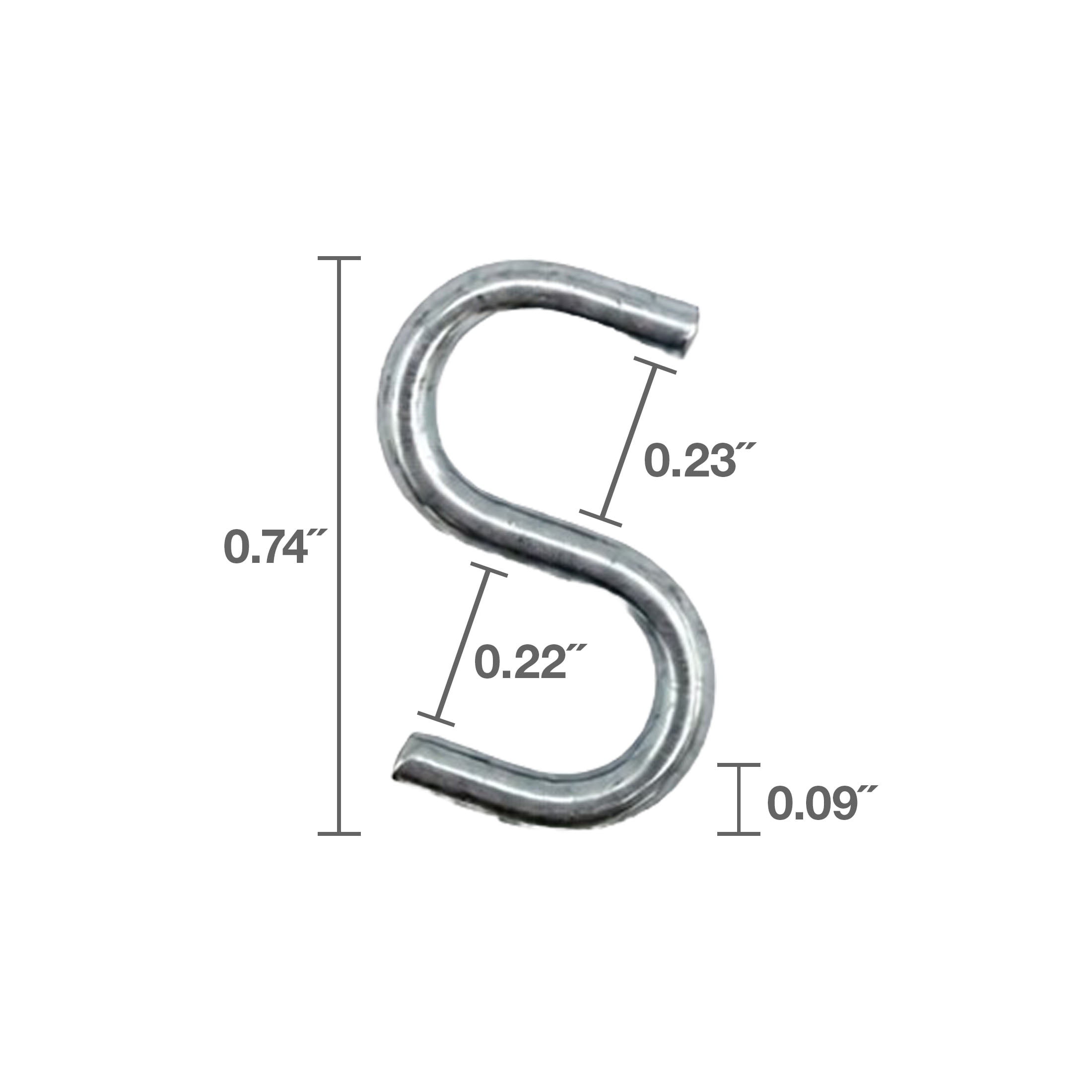 (3 pack) Peerless S-Hook Assortment Pack, 5/32, 3/32 ,1/8 inch, Zinc Plated, 4717138