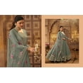 thumbnail image 5 of Bollywood Designer Anarkali Gown Dress Indian Pakistani Sewn Salwar Kammez Suits ( Pista Green, M - 40 ), 5 of 6