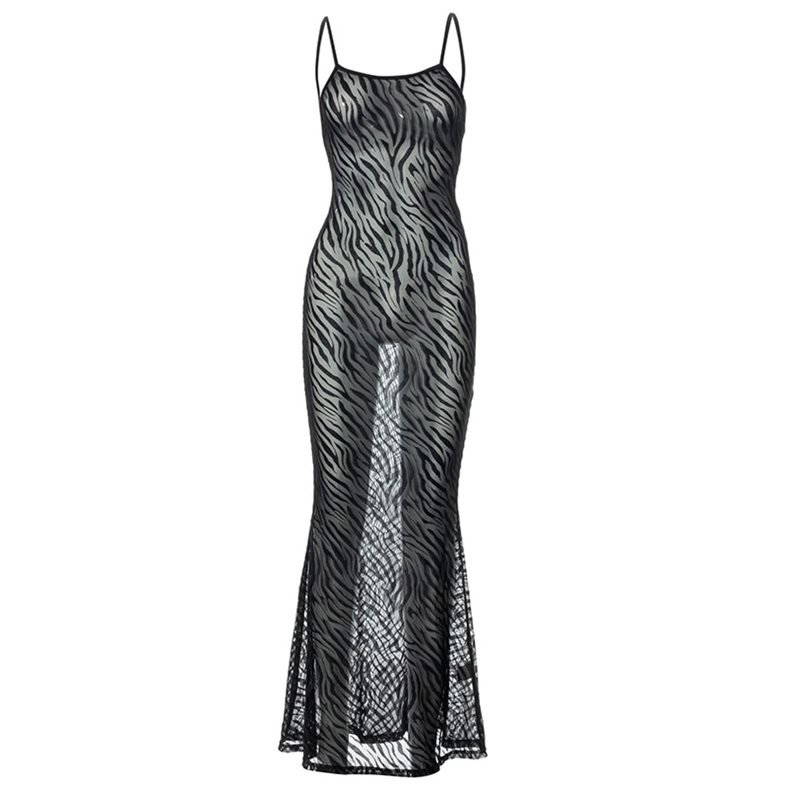 chinese dress ladies LuxE9 Zebra Print BodyCon Maxi Dress  LuxE9 Boutique