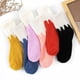 thumbnail image 4 of Calcetines de invierno cálidos y borrosos para mujer, bonitos calcetines con contraste de leche, retales de Color, terciopelo Coral, suelo grueso y esponjoso, medias para dormir, c, 4 of 5