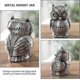 thumbnail image 4 of Metal Piggy Bank, Animal Shape Piggy Bank, Owl Piggy Bank For Kids And Adult Coin Collection1pcs-silver, 4 of 5