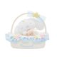 thumbnail image 3 of Muñeco de peluche con colgante de la serie Spring Sleep Flower Basket de Sanrio, muñeco de peluche con periférico de anime Kuromi Cinnamoroll, 3 of 5