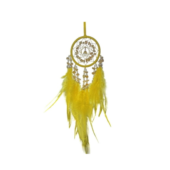 Yooshoverk Feather Dreamcatcher Wind Chime Outdoor Hanging Decor Garden Art Patio Balcony Ornament Soothing Sound Boho Chic Design