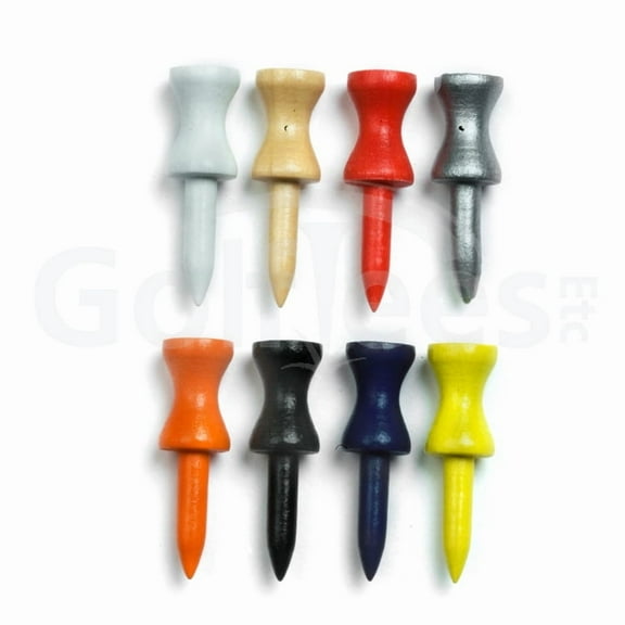 Golf Tees Etc Step Down Assorted Colors Golf Tees 1 1/2" Inch Strong & Light Weight Accessory Tool For Golf Sports - (1000 Of Pack)