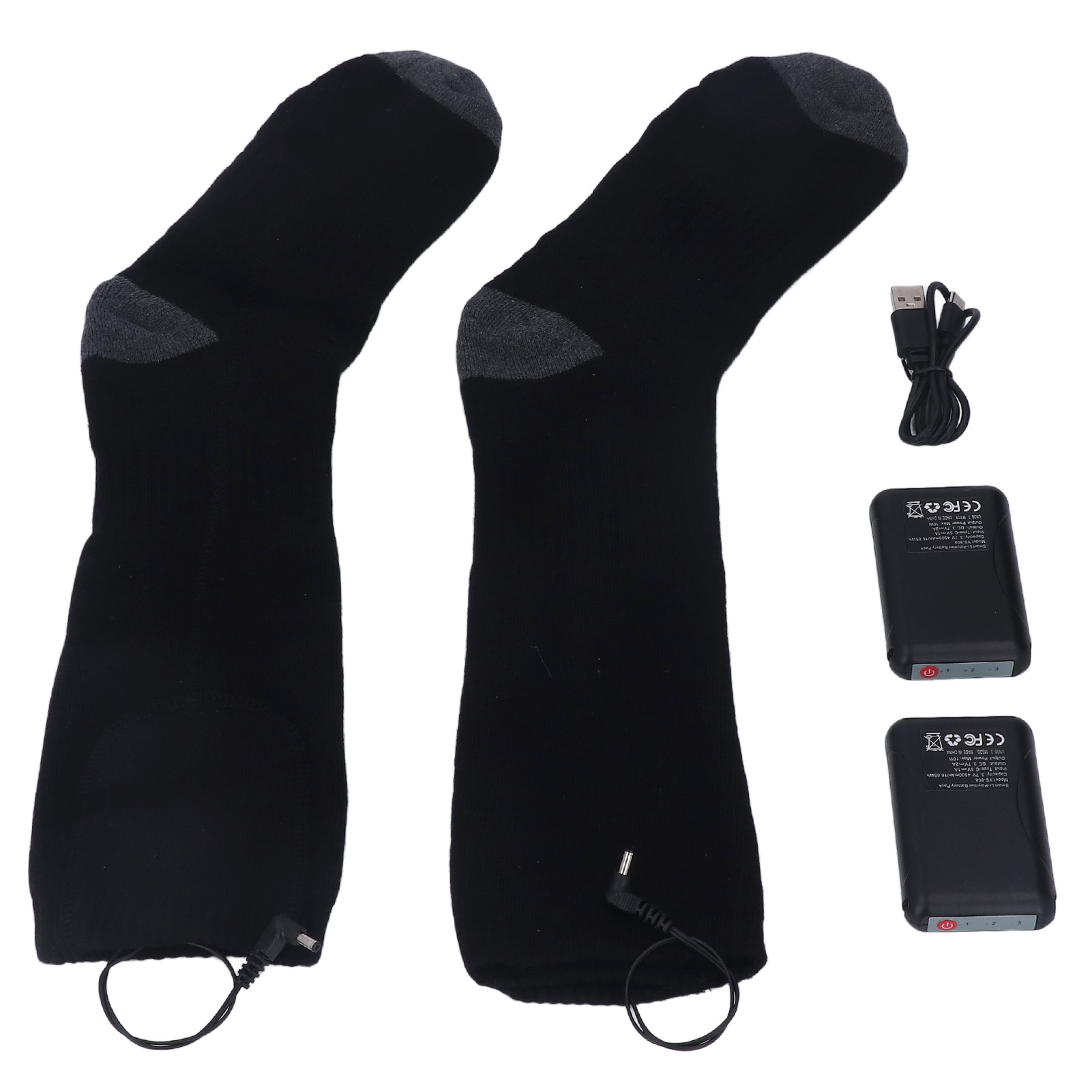 Heated Socks Warmer 3 Heating Level USB Charging Comfortable Washable ...