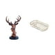 thumbnail image 1 of Figura decorativa de cabeza de ciervo, estatua artesanal de animal, adorno decorativo de resina para mesita de noche, escritorio, servicio de comida,, 1 of 8