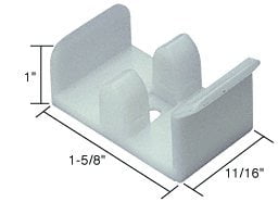 Crl 1 5 8 Wide Sliding Shower Door Jamb Guide For Sterling Shower Doors Package Fits On Sterling Shower Doors By C R Laurence Walmart Com