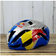 thumbnail image 1 of Red Bull Red Bull Bicycle Helmet with Visor, Blue, Silver, Yellow, 1 of 5