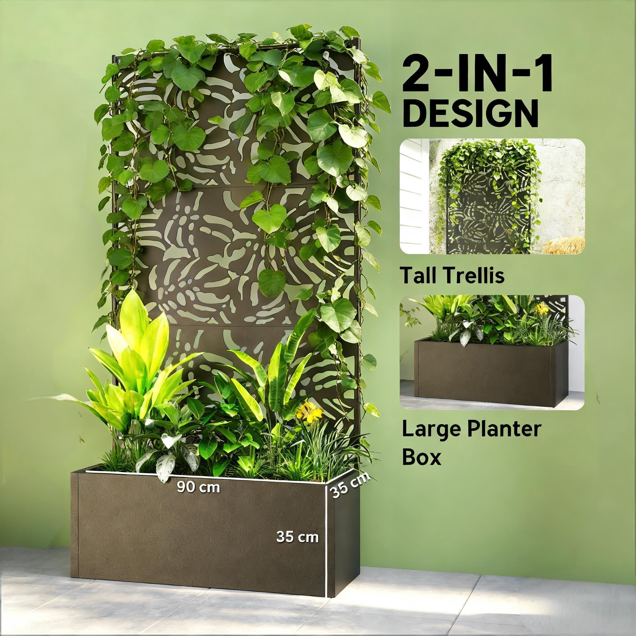 Trellis Planter Efficient Drainage Planter Box