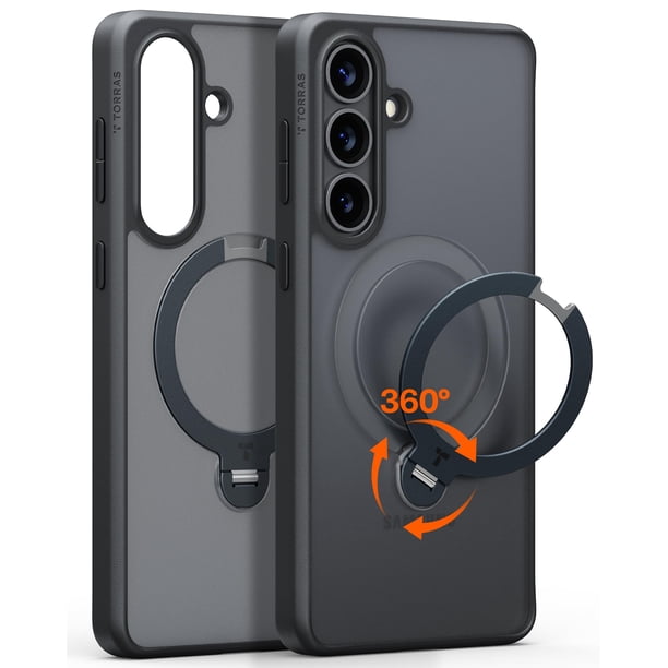 Funda de teléfono TORRAS Ostand Q3 Spin 360 magnética para Samsung Galaxy S26+
