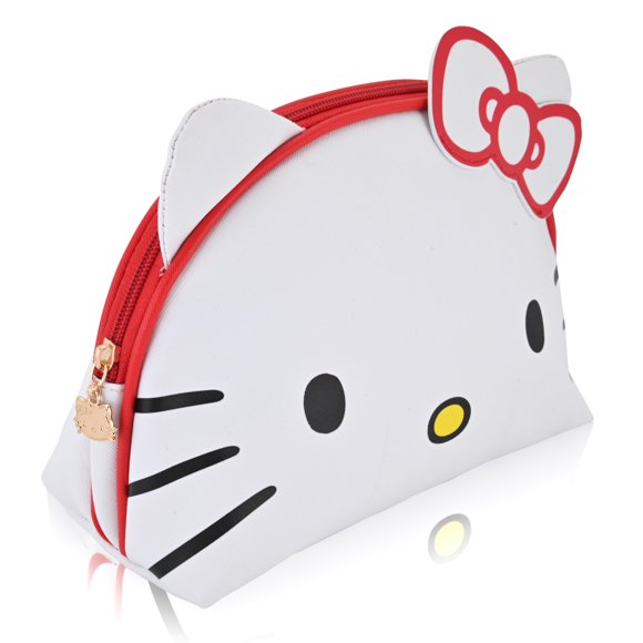 Bolsa de maquillaje Fast Forward Sanrio Hello Kitty de piel sintética