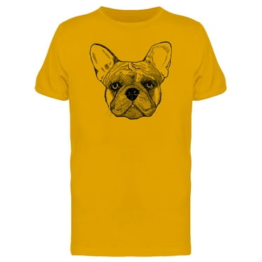 French Bulldog Head Ink Style T-Shirt Men -Image by Shutterstock, Male Medium
