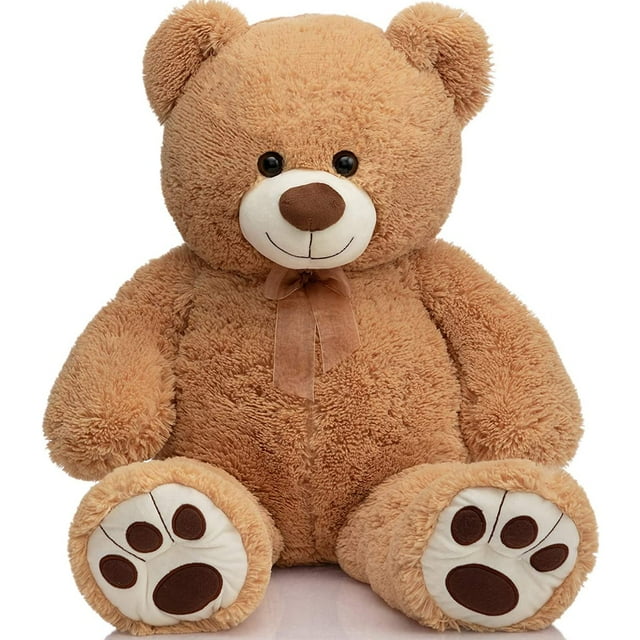 Oso de peluche gigante de peluche HollyHome de 90 cm con huellas