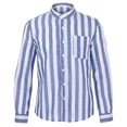 thumbnail image 2 of Fesfesfes Long Sleeve Shirt for Men Striped Lapel Casual Shirt, 2 of 8