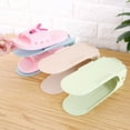 thumbnail image 5 of Adjustable Shoe Slots Organizer Double Layer Stack Shoe Rack Space-Saving Storage Rack Holder, 5 of 6