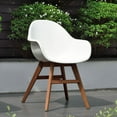 thumbnail image 6 of Amazonia Burlington 3 Pieces Eucalyptus Wood Round Outdoor Dining Set, Ideal for Patio, 6 of 12