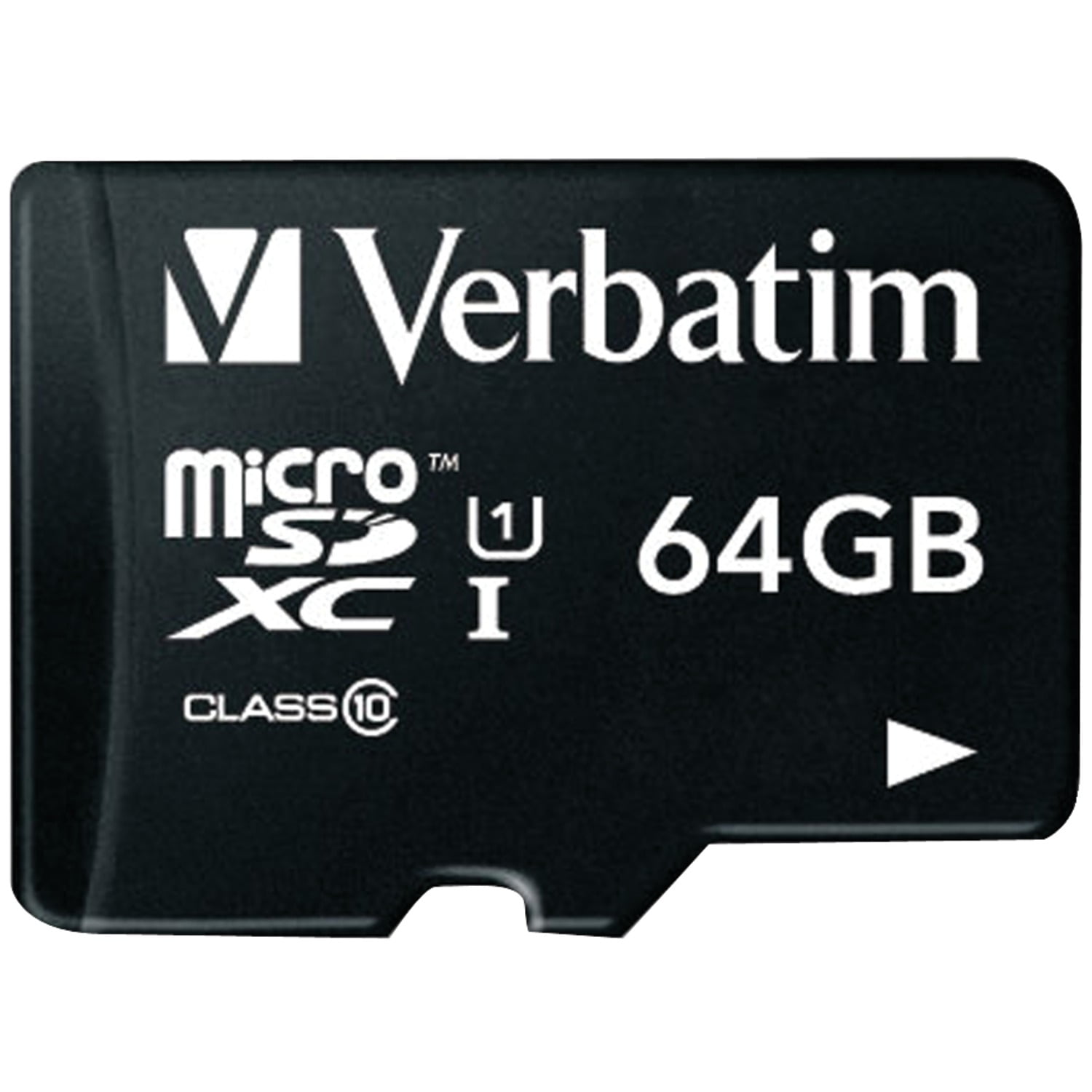 Verbatim 64GB Premium microSDXC Memory Card with Adapter, UHS-I V10 U1 Class 10