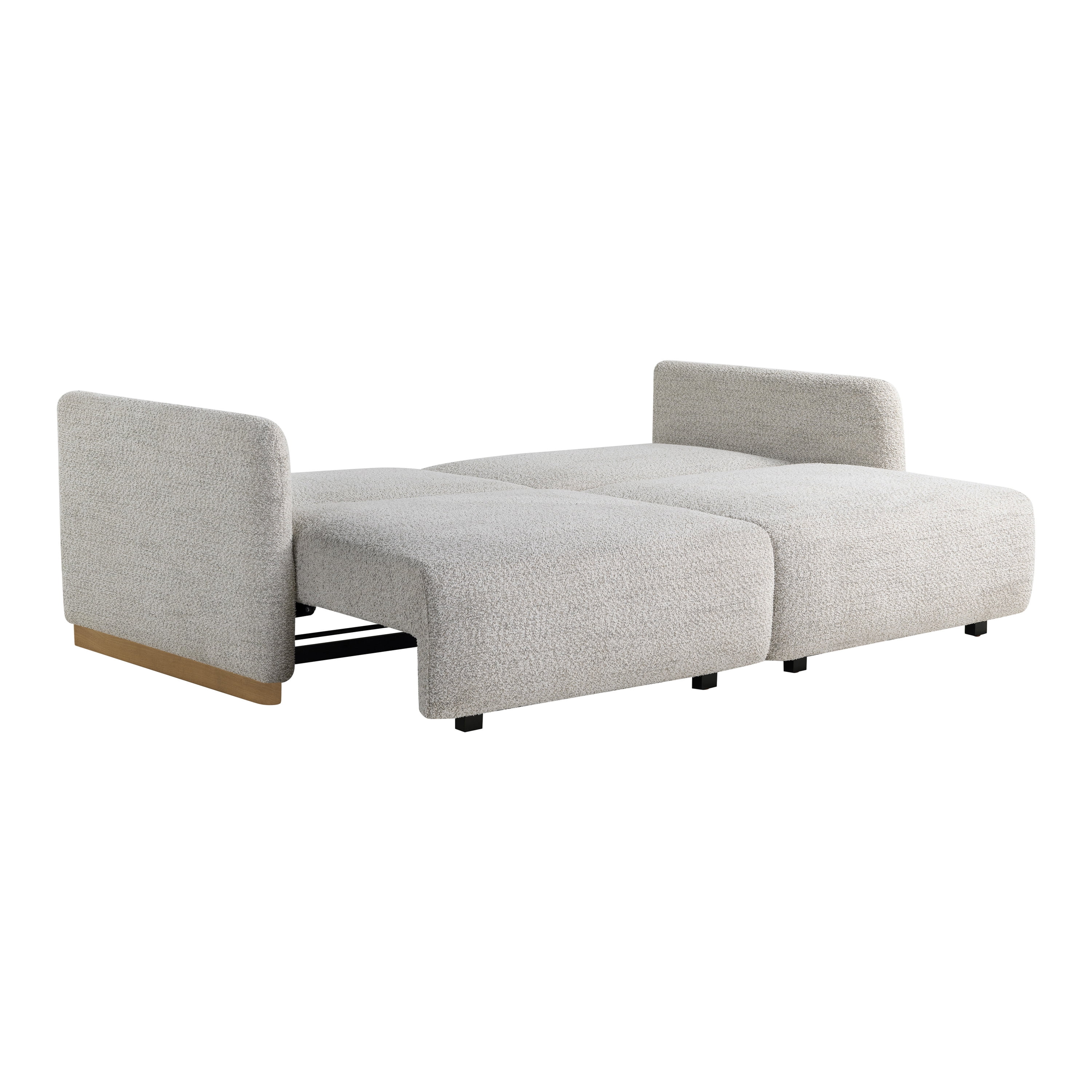Serta Tatum Modern Convertible Sleeper Sofa, Ivory