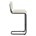thumbnail image 3 of Bar Stool Chair Barstool, Set of 2, Ivory White, Fabric, Metal, Mid Century Pub Cafe Bistro Dining Kitchen, Modern Contemporary HB34860, 3 of 11