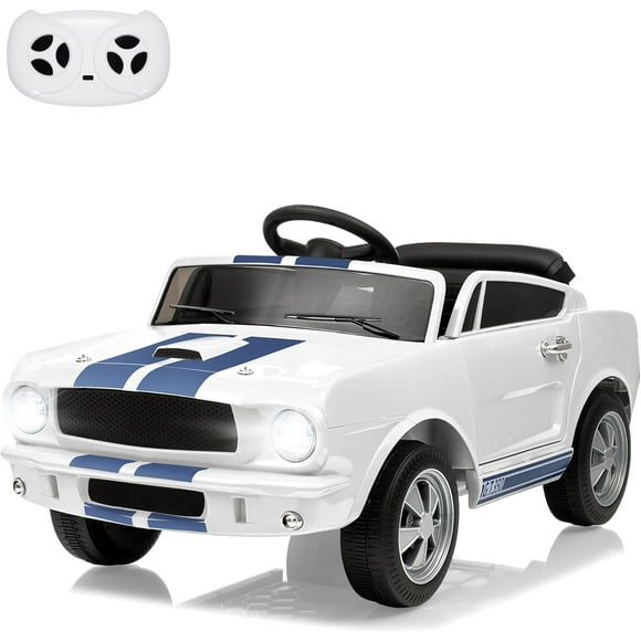12V Licensed Shelby Ride-On Car with Remote Control, LED Lights & Music for girls and boys