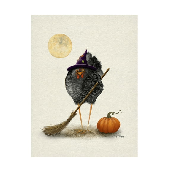 Canvas Wall Art - Shanda Louis 'Banshee Hen' Wall Art for Living Room, Bedroom, or Office Décor by Trademark Fine Art - 24 x 32 Inches