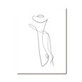 thumbnail image 3 of Dibujo de una línea abstracta de mujer desnuda, pintura en lienzo, impresiones, figura femenina desnuda, boceto de línea mínima, póster, decoración artística para el hogar, 3 of 5